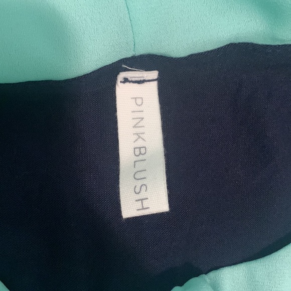 Pinkblush Mint Navy Overlay Maxi Dress - Picture 5 of 5